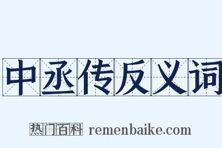 中丞传反义词是什么意思的图片
